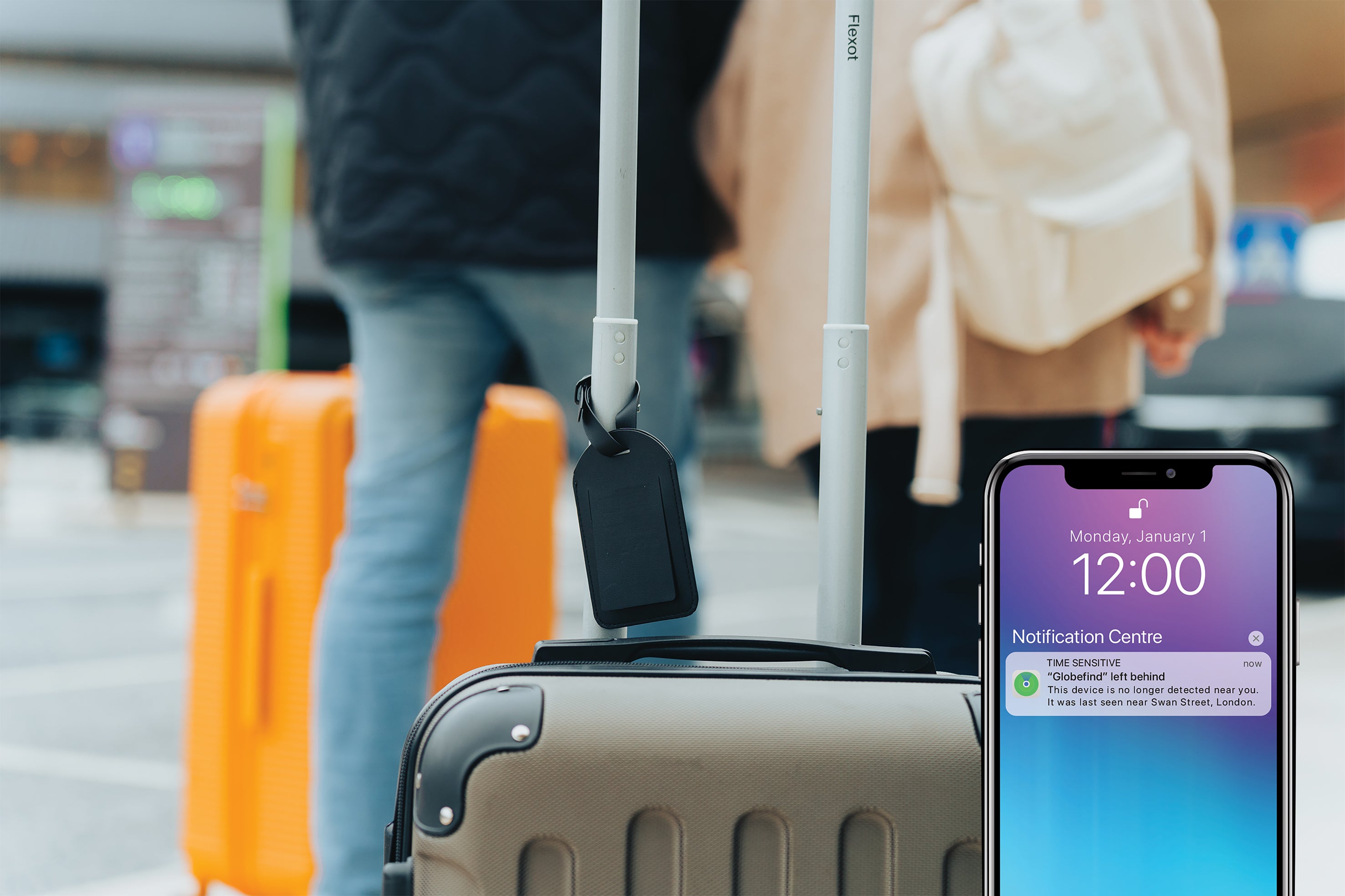 Globefind Kofferanhänger mit weltweiter Ortung