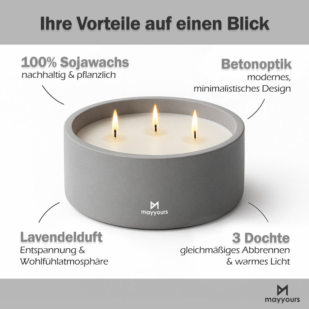 mayyours Kerze - Lavendel