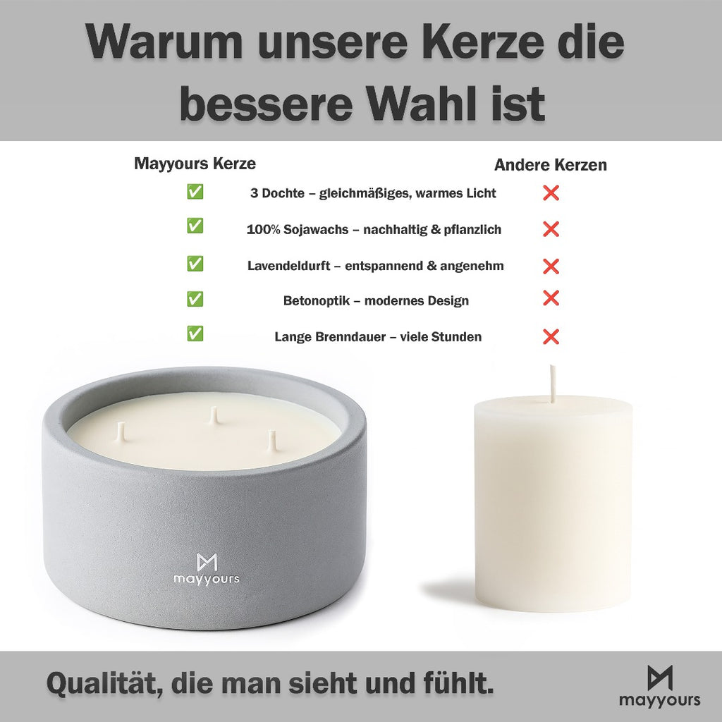 mayyours Kerze - Lavendel